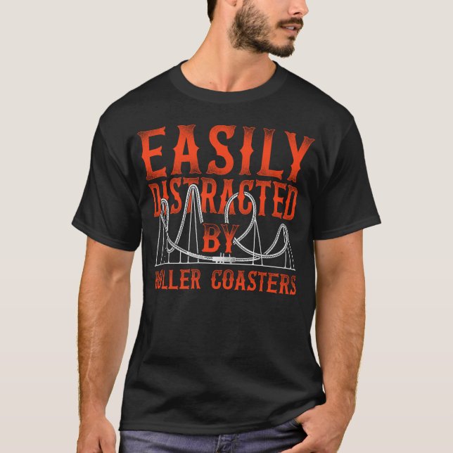 Roller Untersetzer Vergnügungspark leicht von T-Shirt (Vorderseite)