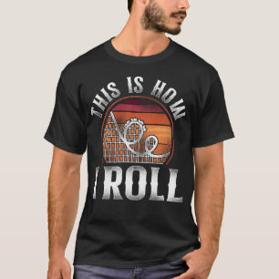 Roller Untersetzer Vergnügungspark So Roll ich T-Shirt