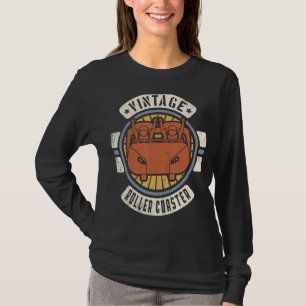 Roller Untersetzer Vintag Classic Retro 60er 70er T-Shirt