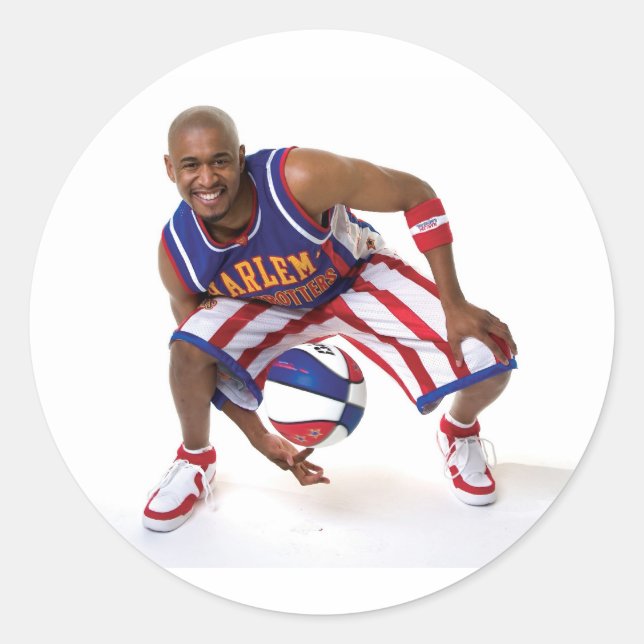 Roller zwischen den Beinen Runder Aufkleber (Vorderseite)