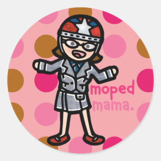 Rolleraufkleber. Runder Aufkleber