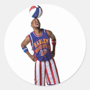 Rollerball auf Kopf Runder Aufkleber