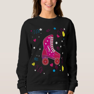 Rollerblade-rosa Rollen-Skate-Rollen-Skaten Sweatshirt