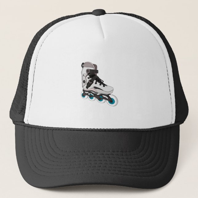 Rollerblades Rollerskate Inline Skate Art Truckerkappe (Vorderseite)