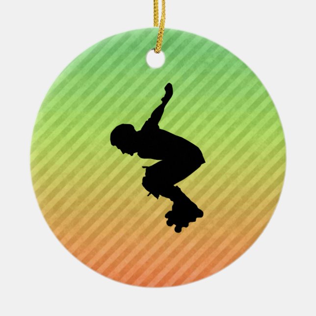 Rollerblading Keramikornament (Vorne)
