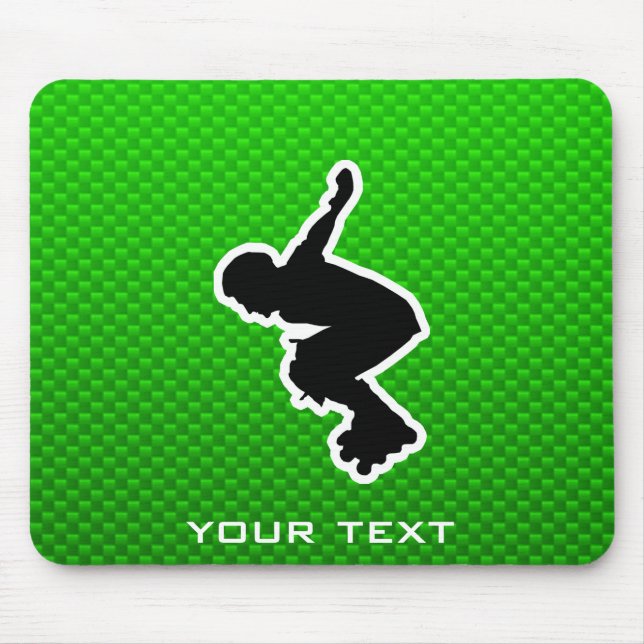 Rollerblading Polizist Mousepad (Vorne)