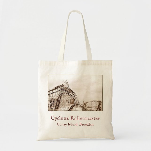 Rollercoaster Budget Leinwand Tasche (Vorne)