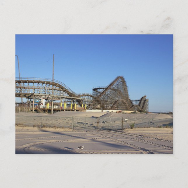 Rollercoaster Foto Postkarte (Vorderseite)