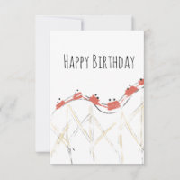 Rollercoaster Hand Drawing Geburtstag