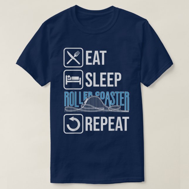 Rollercoaster Rollercoaster Amusement Park Gift Fa T-Shirt (Design vorne)