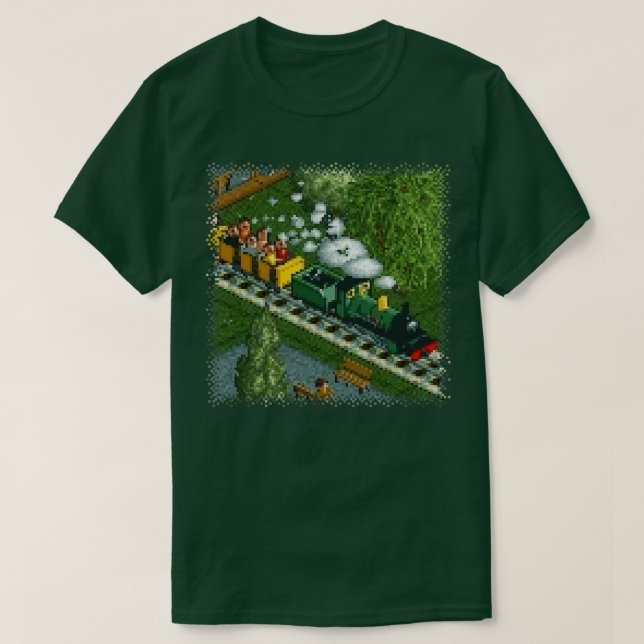 RollerCoaster Tycoon RC Miniaturbahn T-Shirt (Design vorne)
