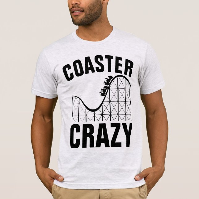 ROLLERCOASTER UNTERSETZER CRAZY T - Shirt (Vorderseite)