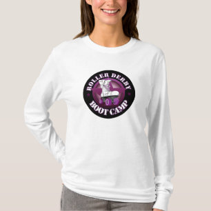 RollerDerbyBootCamp langes Hülsent-shirt T-Shirt