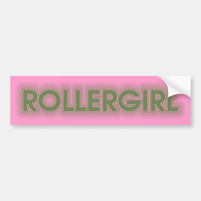 rollergirl autoaufkleber (Vorne)