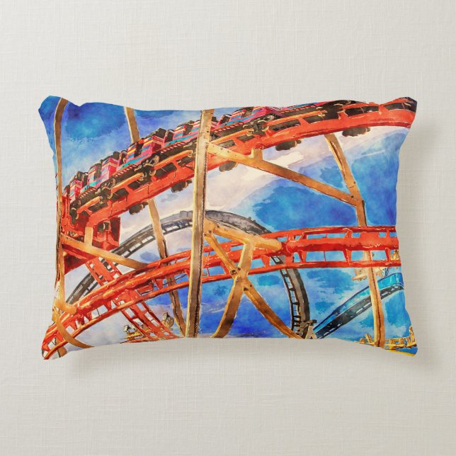 Rollerkissen Untersetzer Dekokissen (Vorderseite)