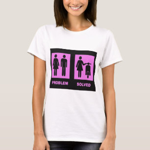 Rollermädchen kein Problemrosa T-Shirt