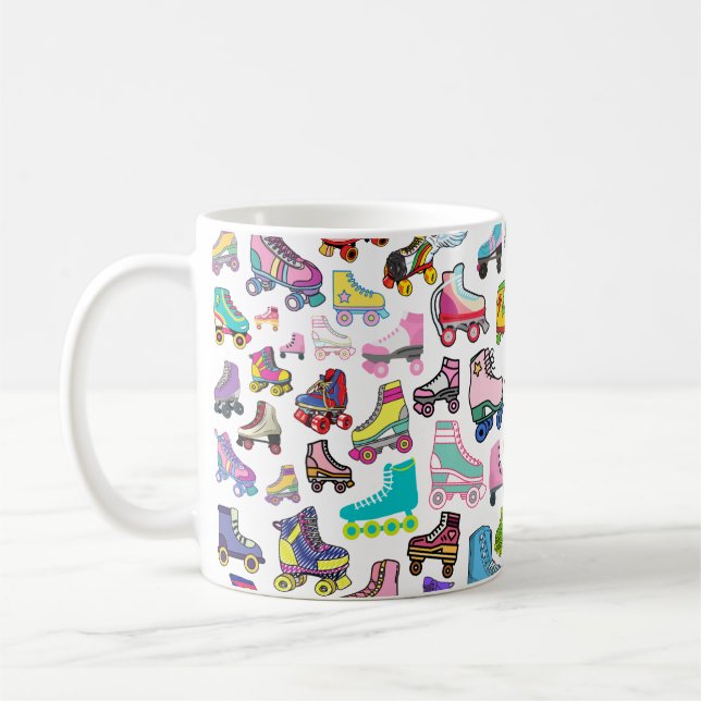 Rollerskate Roller Derby Inspirierte Tasse (Links)