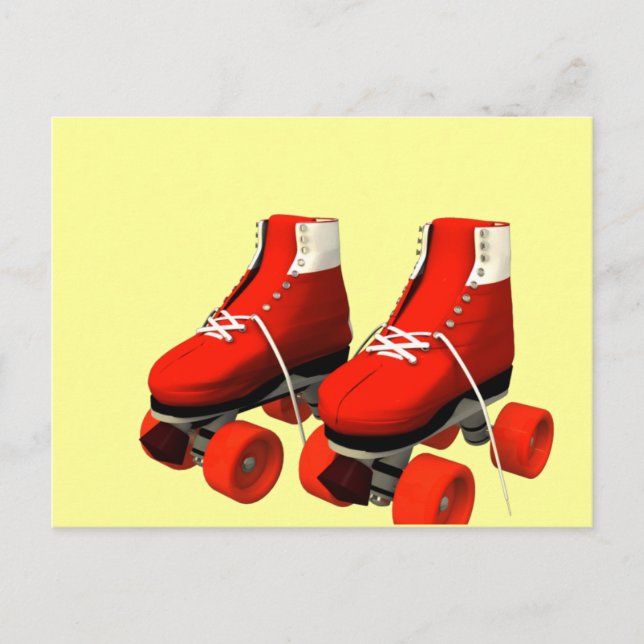 Rollerskates Postkarte (Vorderseite)