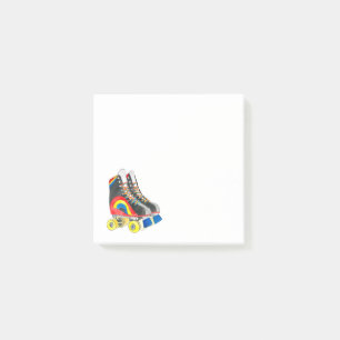 Rollerskates Retroart der achtziger Jahre Post-it Klebezettel