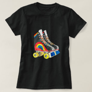 Rollerskates Retroart der achtziger Jahre T-Shirt