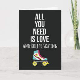 Rollerskating Cards Roller Skate Skater For Kids Karte