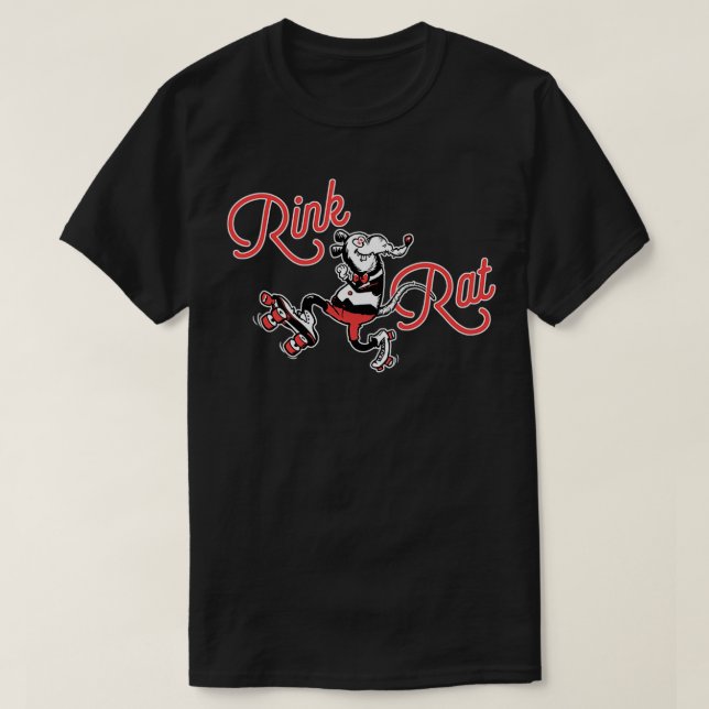 RollerSkating Funky Rink Rat Retro 60er T-Shirt (Design vorne)