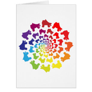 Rollerskier-Regenbogenkreis