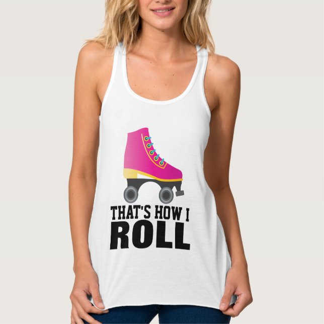 ROLLERSKIEREN, SO ROLLE ICH T - SHIRT (Vorderseite)