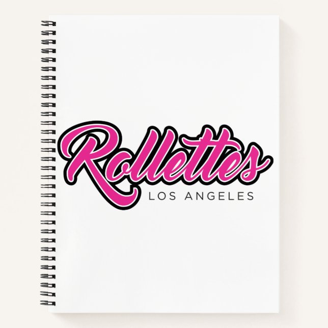 Rolletbook Notebook rosa Logo Notizbuch (Vorderseite)