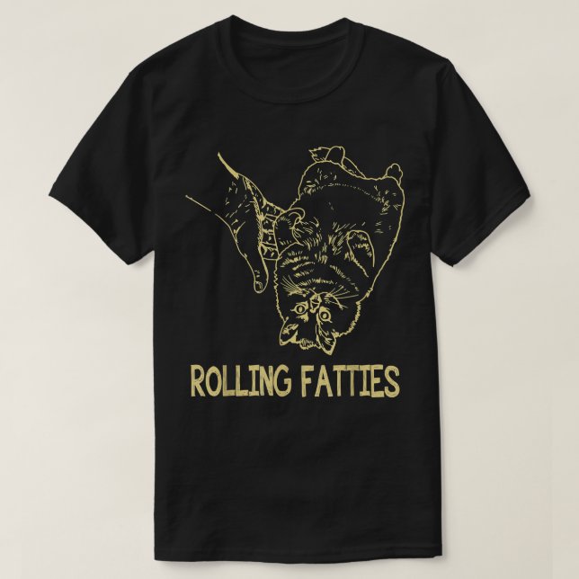 Rollfatties Cat Funny Cat Cat Lover T-Shirt (Design vorne)