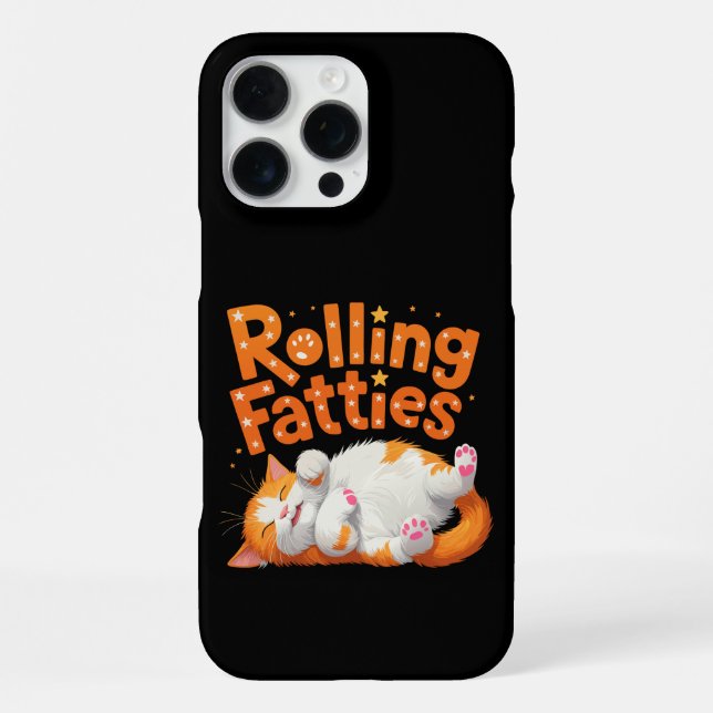 Rollfatties Cat Funny Niedlich Cat Lover Kitty iPhone Hülle (Rückseite)