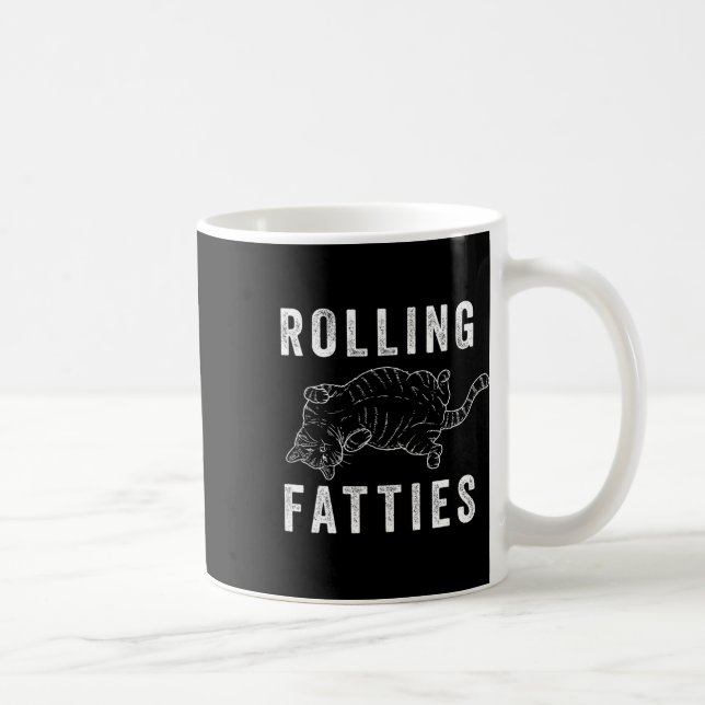 Rollfatties Chonk Cat Lover Gift Cat Mama Cat D Kaffeetasse (Rechts)