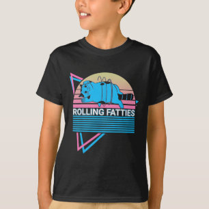 Rollfatties Funny Cat Retro T-Shirt