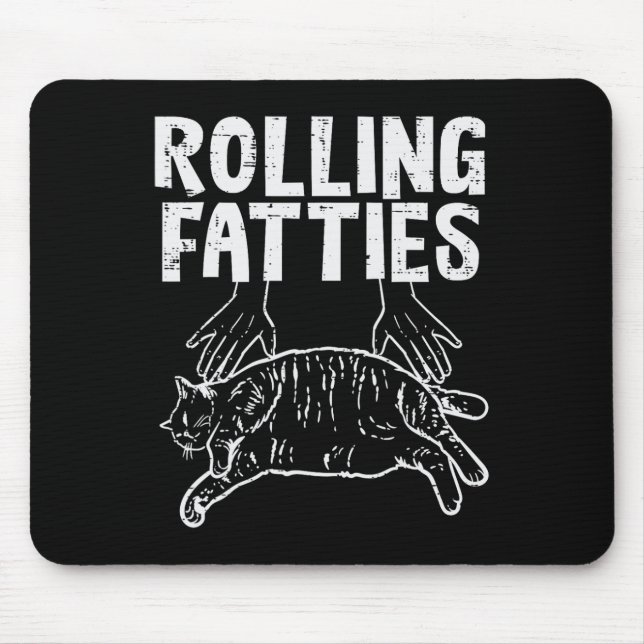 Rollfatties Katze Funny Fat Kitten Männer Frauen K Mousepad (Vorne)