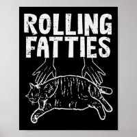 Rollfatties Katze Funny Fat Kitten Männer Frauen K