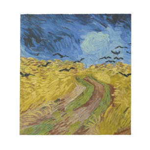 Rollfeld mit Kronenmalerei Vincent Van Gogh Notizblock