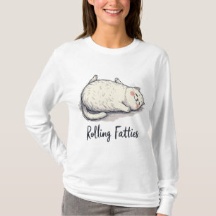Rollfettchen - Niedlich & humorvoll Katze T-Shirt