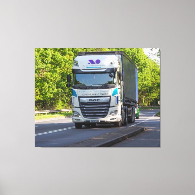 Rollfracht durch Herefordshire Leinwanddruck (Vorderseite)