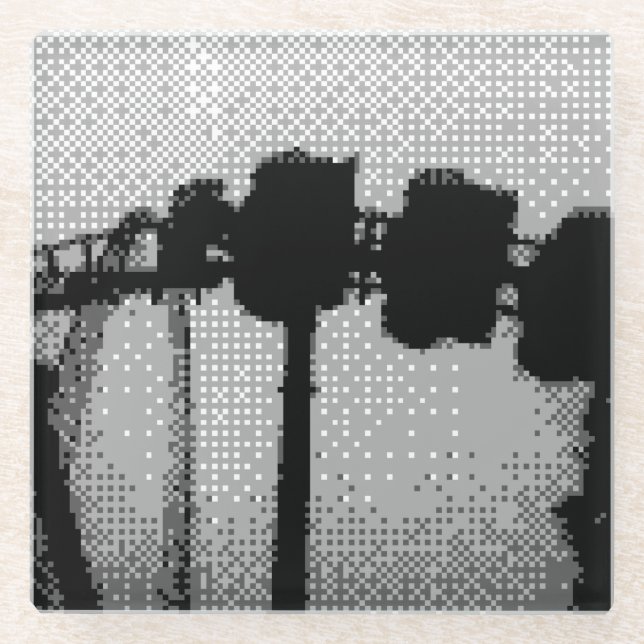 Rollglas-Untersetzer Glasuntersetzer (Vorderseite)