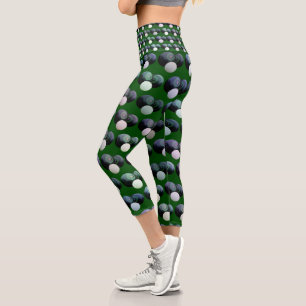 Rollharmonie: Grüne Rasenschalen mit Jack Patten Capri Leggings
