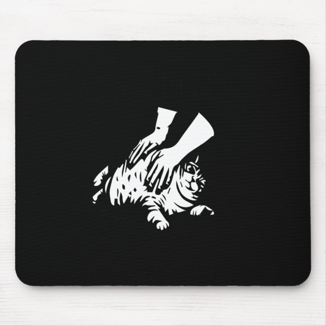 Rollin Fatties Funny Cat Meme Mousepad (Vorne)