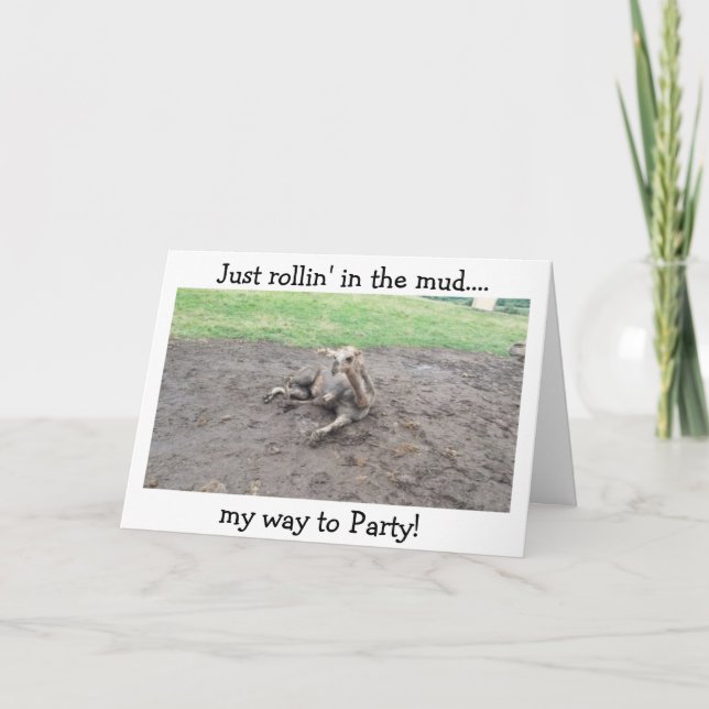 ROLLIN' IM MUD/FEIERN "DEIN BRITHDAY!" KARTE (Vorderseite)