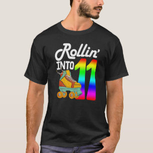Rollin in 11 Frauen Skaten Rolling Shoes Birthd T-Shirt