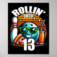 Rollin in 13 Bowling Geburtstagsparty 13. Geburtst