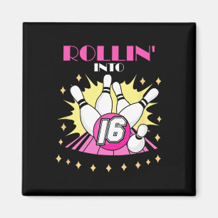 Rollin in 16 Bowling Geburtstagsparty 16. Boys Gir Magnet