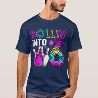 Rollin in 6 Bowling Geburtstagsparty 6. Geburtstag T-Shirt