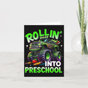 Rollin' in das Vorschulmonster-LKW zurück nach Sch Karte