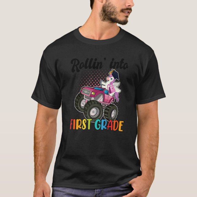 Rollin’ in die erste Stufe 1 T-Shirt (Vorderseite)