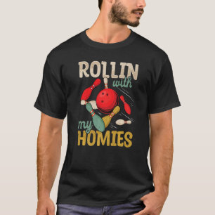 Rollin mit Bowling Bowlers Team Retro T-Shirt