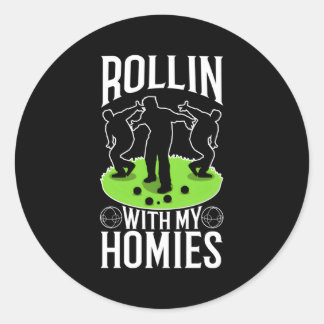 Rollin mit meiner Heimat Bocce Ball Runder Aufkleber